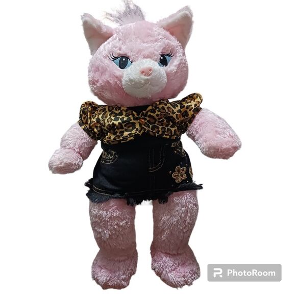 Pink kitty Cat Plush Large Build A Bear 18 clothes Sassy Princess Collec… - Picture 1 of 10